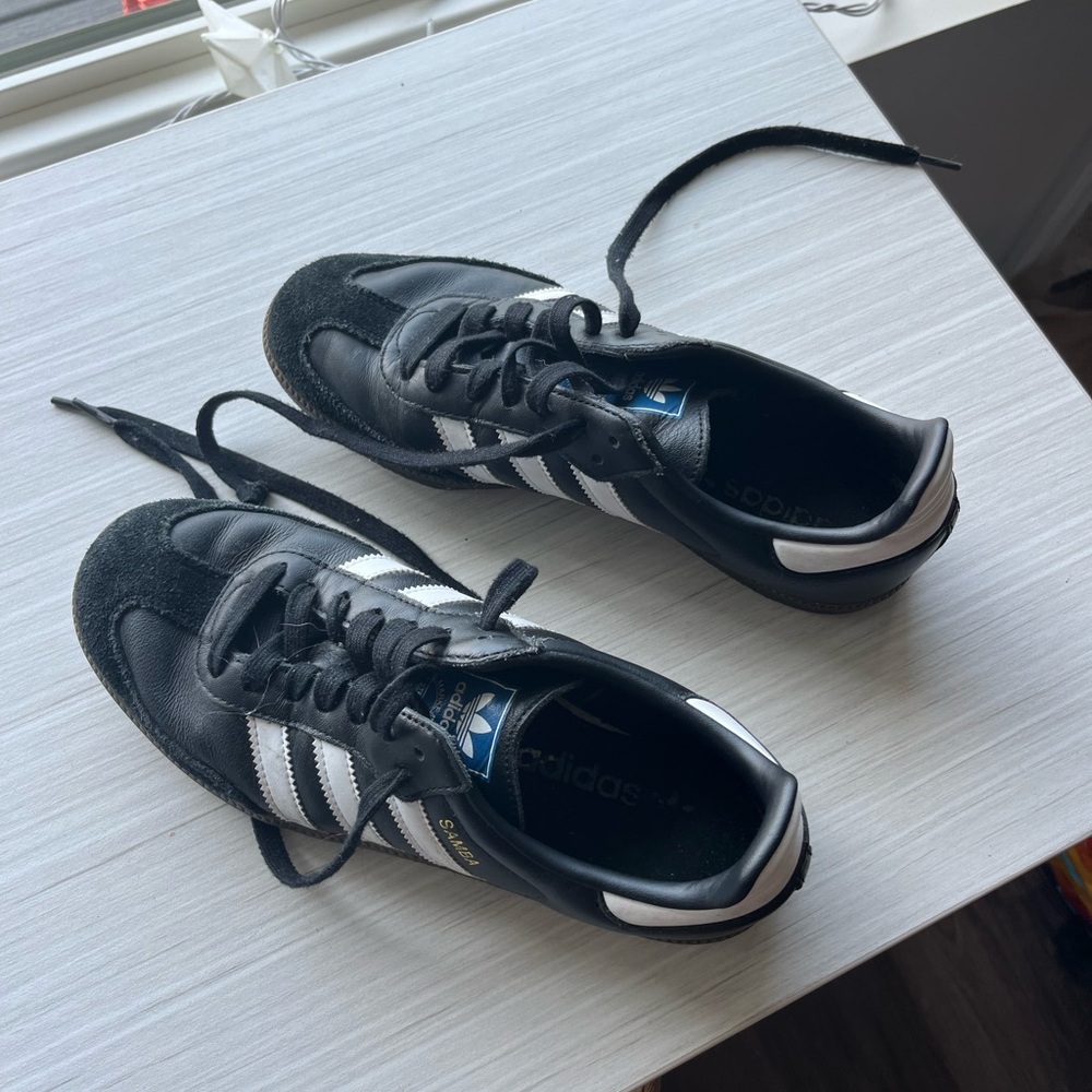 Adidas Sambas Black and White Trainers